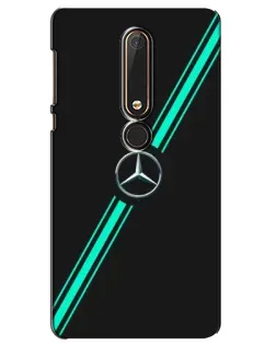 Чехол для Nokia 6 2018 с картинкой «Спортивные линии Mercedes»