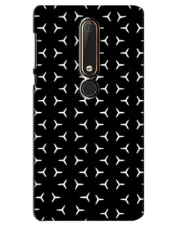 Чехол для Nokia 6 2018 с картинкой «Mercedes паттерн звезд»
