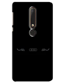 Чехол для Nokia 6 2018 с картинкой «Audi — световой подпись»