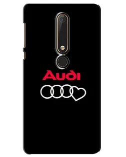 Чехол для Nokia 6 2018 с картинкой «Логотип Audi Heart»