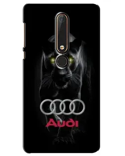 Чехол для Nokia 6 2018 с картинкой «Пантера и Audi»