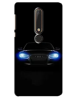 Чехол для Nokia 6 2018 с картинкой «Audi в неоне»