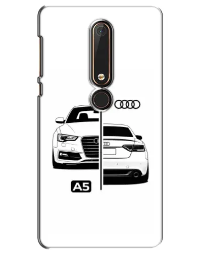 Чехол для Nokia 6 2018 с картинкой «Audi — контрастный дизайн»