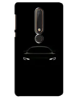 Чехол для Nokia 6 2018 с картинкой «Взгляд Audi в темноте»