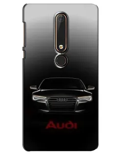 Чехол для Nokia 6 2018 с картинкой «Audi — градиентный контур»