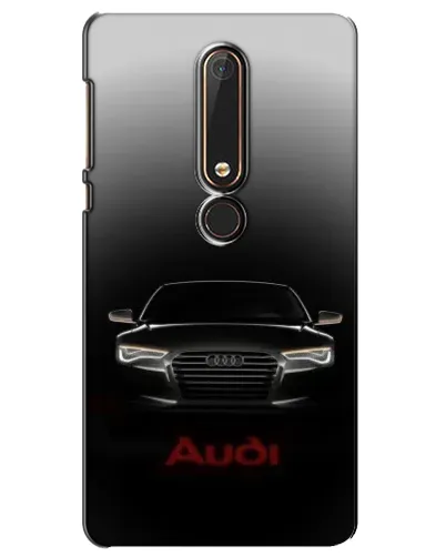 Чехол для Nokia 6 2018 с картинкой «Audi — градиентный контур»