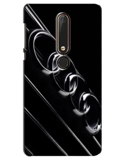 Чехол для Nokia 6 2018 с картинкой «Audi — абстрактные кольца»