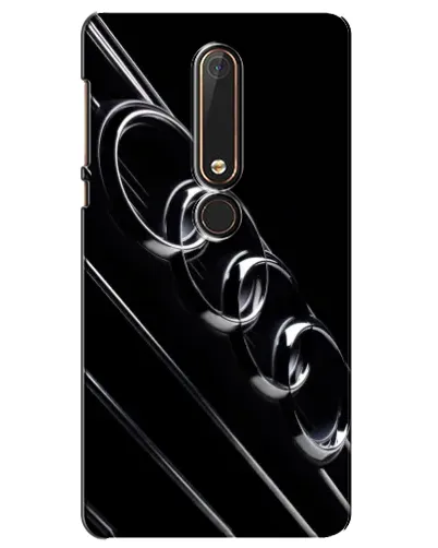 Чехол для Nokia 6 2018 с картинкой «Audi — абстрактные кольца»