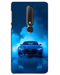 Чехол для Nokia 6 2018 с картинкой «Audi — голубая энергия»