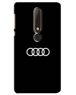 Чехол для Nokia 6 2018 с картинкой «Audi White Logo»