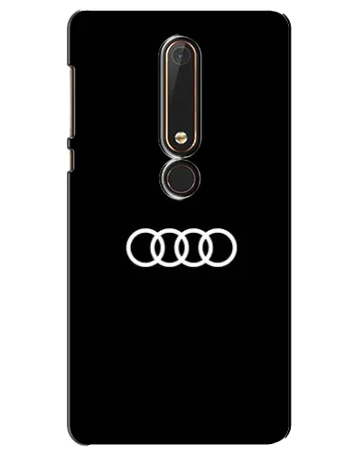 Чехол для Nokia 6 2018 с картинкой «Audi White Logo»