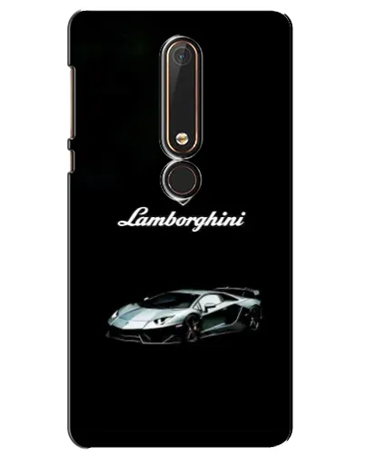 Чехол для Nokia 6 2018 с картинкой «Логотип Lamborghini классика»