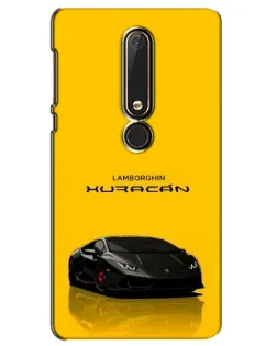 Чехол для Nokia 6 2018 с картинкой «Lamborghini Huracan черный»