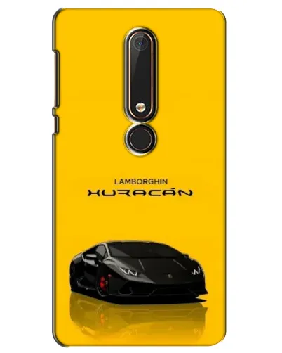 Чехол для Nokia 6 2018 с картинкой «Lamborghini Huracan черный»