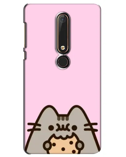 Чохол для Nokia 6 2018 з картинкою «Pusheen та печиво»
