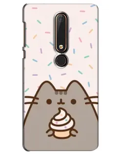 Чохол для Nokia 6 2018 з картинкою «Пушин з кексом» Чохол для Nokia 6 2018 з картинкою «Пушин з кексом»