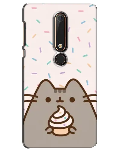 Чохол для Nokia 6 2018 з картинкою «Пушин з кексом»