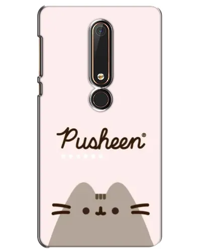 Чохол для Nokia 6 2018 з картинкою «Pusheen логотип»