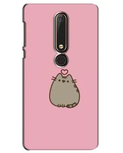 Чохол для Nokia 6 2018 з картинкою «Pusheen серце»