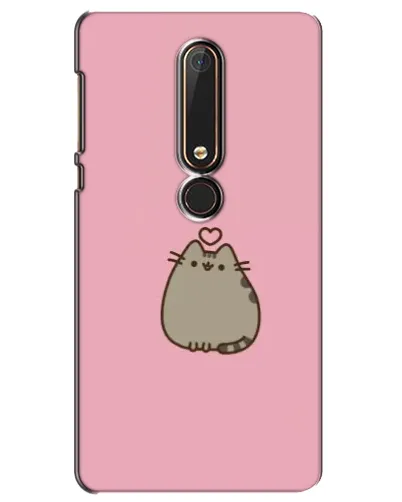 Чохол для Nokia 6 2018 з картинкою «Pusheen серце»