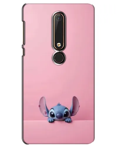 Чехол для Nokia 6 2018 с картинкой «Stitch выглядывает»