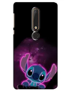 Чехол для Nokia 6 2018 с картинкой «Неоновый Stitch» Чехол для Nokia 6 2018 с картинкой «Неоновый Stitch»