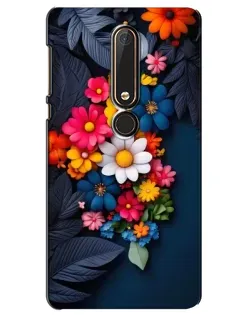 Чехол для Nokia 6 2018 с картинкой «Цветочная феерия»