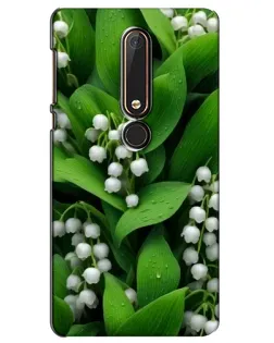 Чехол для Nokia 6 2018 с картинкой «Ландыши в зелени»