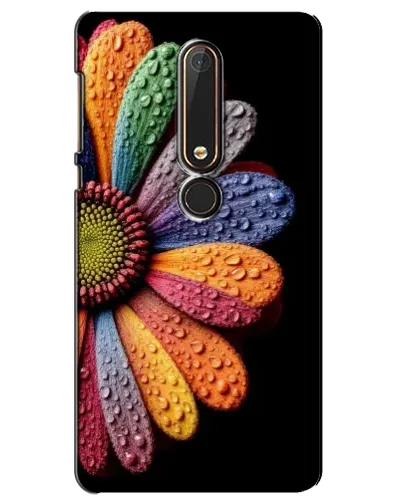 Чехол для Nokia 6 2018 с картинкой «Радужный цветок»