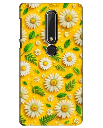 Чехол для Nokia 6 2018 с картинкой «Ромашковое солнце»