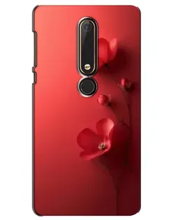 Чехол для Nokia 6 2018 с картинкой «Маковые соцветия»