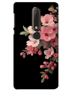 Чехол для Nokia 6 2018 с картинкой «Розовая ветка сакуры»