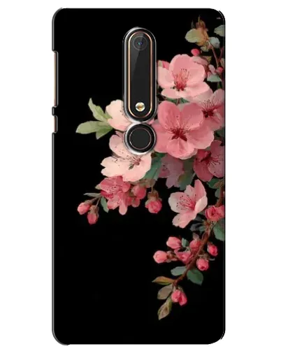 Чехол для Nokia 6 2018 с картинкой «Розовая ветка сакуры»