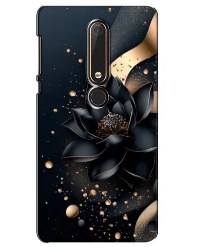 Чехол для Nokia 6 2018 с картинкой «Черный лотос»