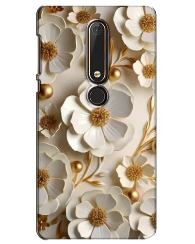 Чехол для Nokia 6 2018 с картинкой «Белие бумажние  цвети»