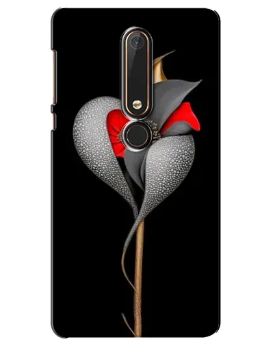 Чехол для Nokia 6 2018 с картинкой «Серебряный фантазийный цветок» Чехол для Nokia 6 2018 с картинкой «Серебряный фантазийный цветок»