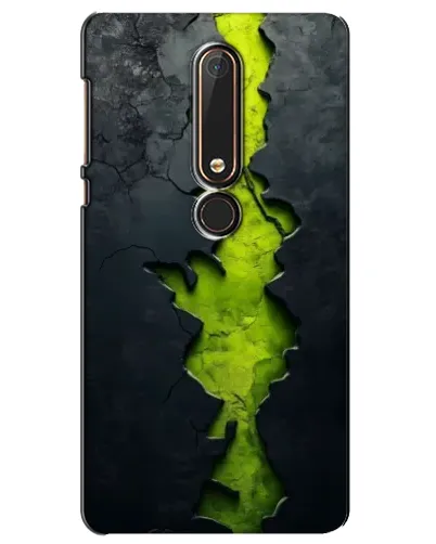 Чехол для Nokia 6 2018 с картинкой «Салатовый разлом скалы» Чехол для Nokia 6 2018 с картинкой «Салатовый разлом скалы»