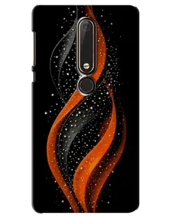 Чехол для Nokia 6 2018 с картинкой «Огненная звездная волна»