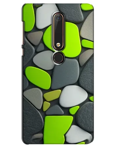 Чехол для Nokia 6 2018 с картинкой «Яркая неоновая галька» Чехол для Nokia 6 2018 с картинкой «Яркая неоновая галька»