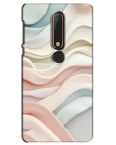 Чехол для Nokia 6 2018 с картинкой «Пастельные нежные волны» Чехол для Nokia 6 2018 с картинкой «Пастельные нежные волны»