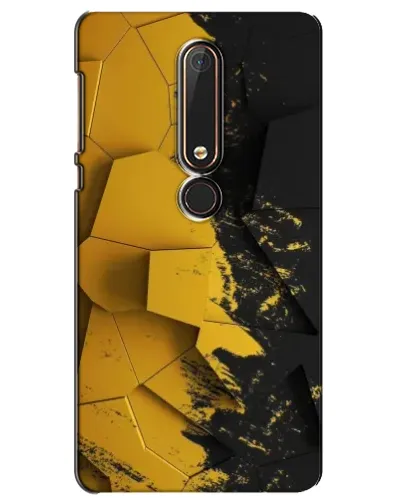 Чехол для Nokia 6 2018 с картинкой «Золотые осколки геометрии» Чехол для Nokia 6 2018 с картинкой «Золотые осколки геометрии»