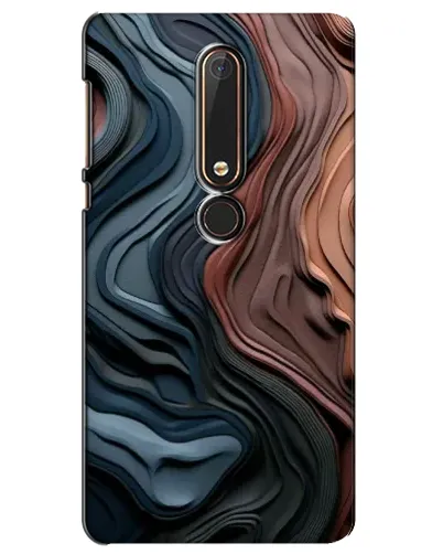Чехол для Nokia 6 2018 с картинкой «Цветные волны каньона» Чехол для Nokia 6 2018 с картинкой «Цветные волны каньона»
