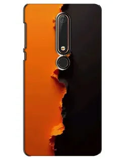 Чехол для Nokia 6 2018 с картинкой «Оранжевый разлом»