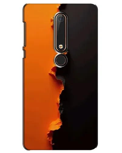 Чехол для Nokia 6 2018 с картинкой «Оранжевый разлом» Чехол для Nokia 6 2018 с картинкой «Оранжевый разлом»