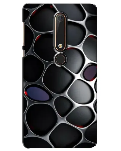 Чехол для Nokia 6 2018 с картинкой «Объемная темная решетка» Чехол для Nokia 6 2018 с картинкой «Объемная темная решетка»