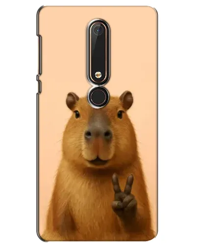 Чохол для Nokia 6 2018 з картинкою «Капібара вікторія»