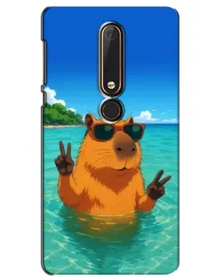 Чохол для Nokia 6 2018 з картинкою «Морська капібара»