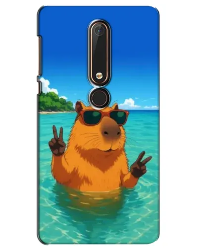 Чохол для Nokia 6 2018 з картинкою «Морська капібара»