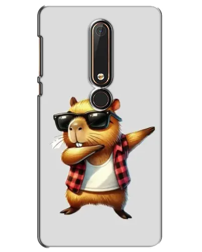 Чохол для Nokia 6 2018 з картинкою «Капібара репер даб»