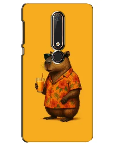 Чохол для Nokia 6 2018 з картинкою «Капібара на відпочинку»